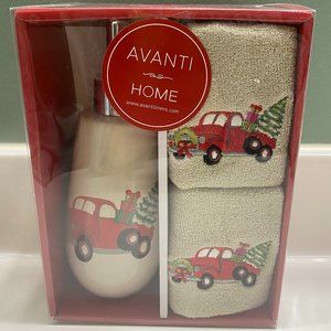 Avanti Three Piece Holiday Bathroom Gift Set